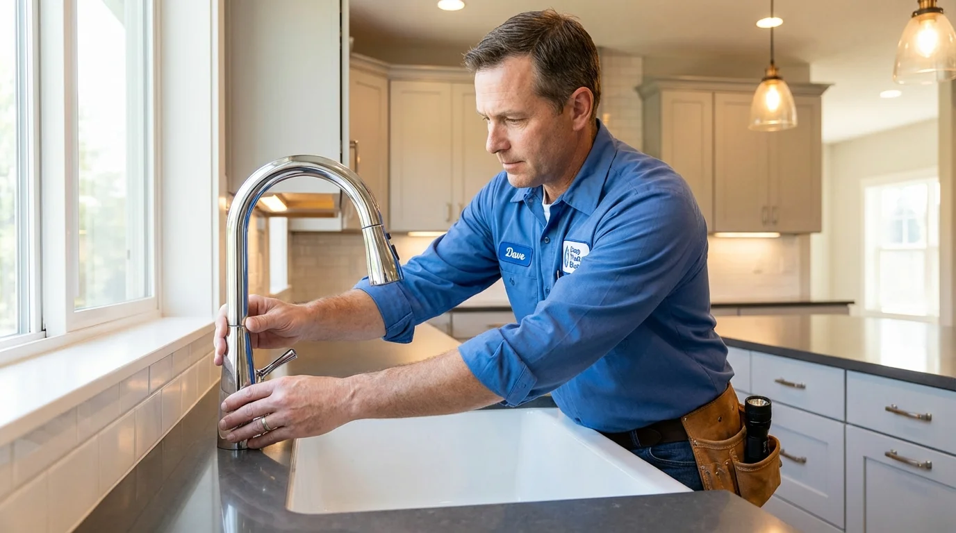 Kitchen faucet installation by Johns Plumbing LLC in Yakima